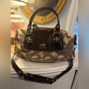 COACH - Madison Sabrina Satchel Canvas Handbag Authenticated VTG 2000s Rare